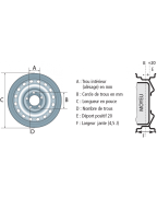 Jante 4J13 - 4/0 - 85 X 115 mm