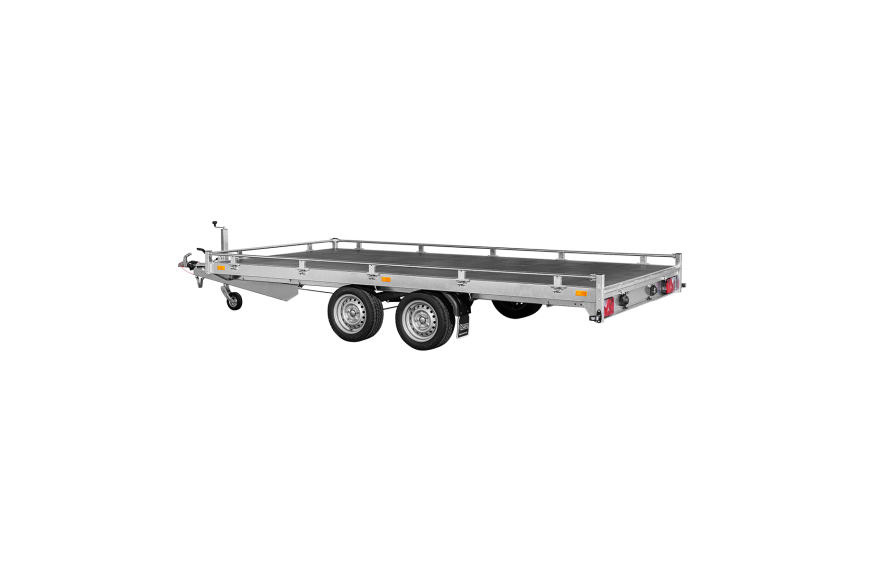 Remorque Transporter plateau basculant 406 x 204 cm - PTAC 2700 kg - Saris