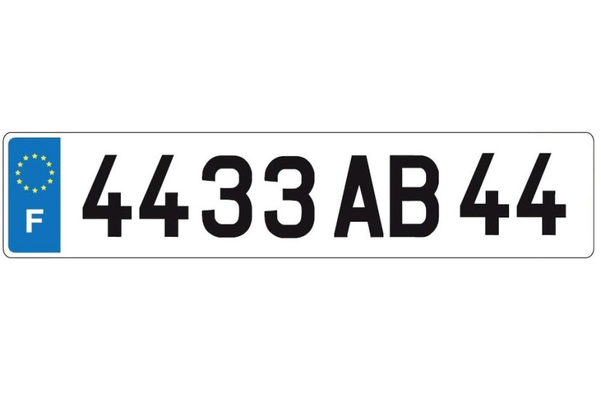 DECOHO - Plaque d'immatriculation Plexi Premium homologuée SIV 520 x 110 mm  : : Auto et Moto